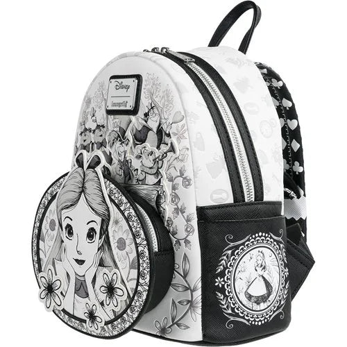 PREVENTA Loungefly Alice in Wonderland Sketch Mini-Backpack - Entertainment Earth Exclusive