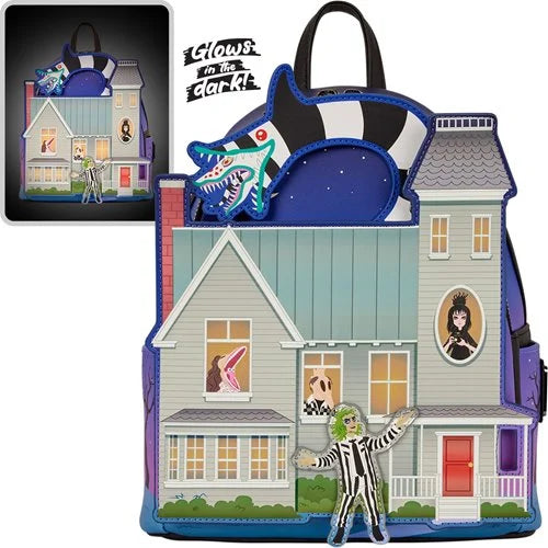 Loungefly Beetlejuice: Maitland House Glow in the Dark Mini-Backpack