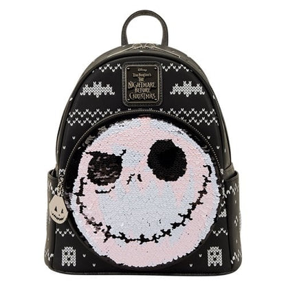 Loungefly The Nightmare Before Christmas Jack Skellington Reversible Sequin Mini-Backpack