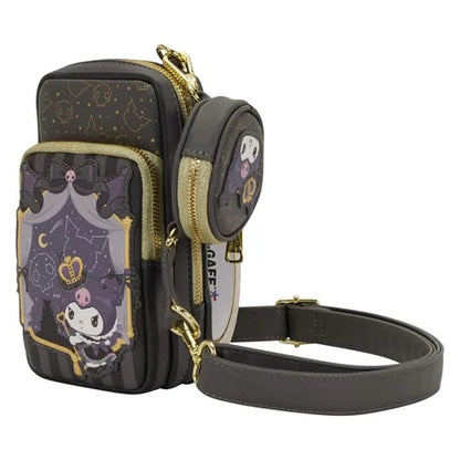 Loungefly Sanrio Kuromi 20th Anniversary Cell Phone Crossbody Bag with Coin Bag