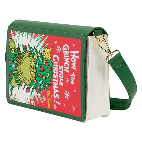 Loungefly Dr. Seuss Grinch Holiday Coloring Book Crossbody Bag