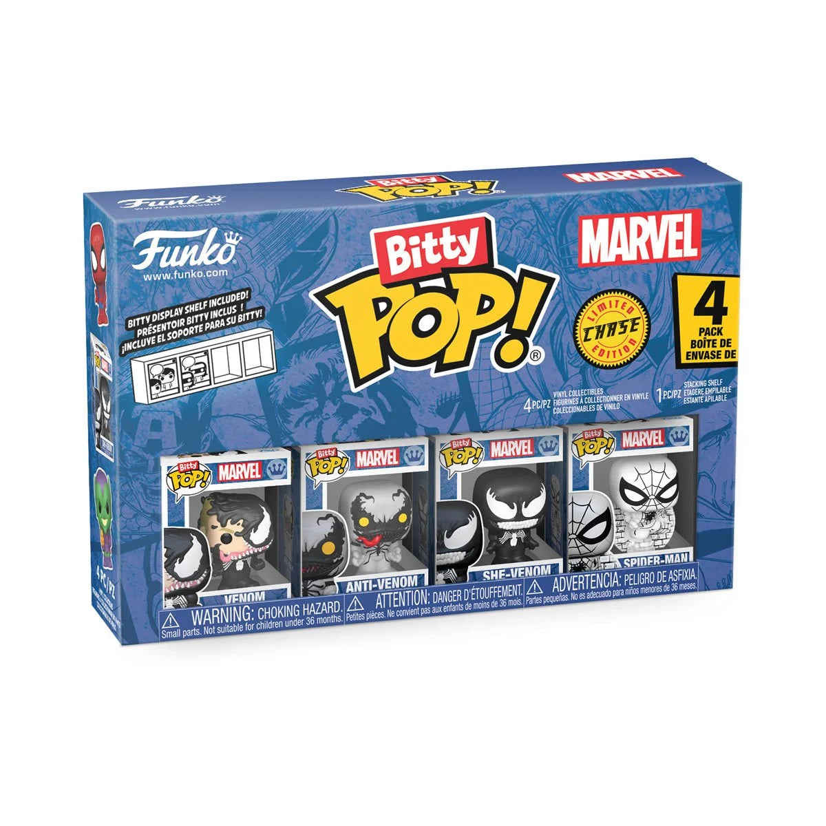 Funko Pop Bitty Spider-Man: Venom 4-pack