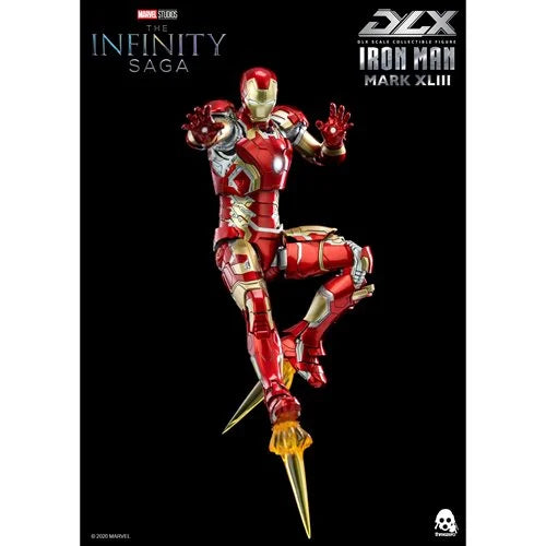 ThreeZero Avengers: Infinity Saga Iron Man Mark 43 DLX 1:12 Scale Action Figure