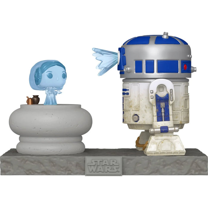 PREVENTA Funko Pop Deluxe Star Wars: R2-D2 and Princess Leia  Hologram (766)