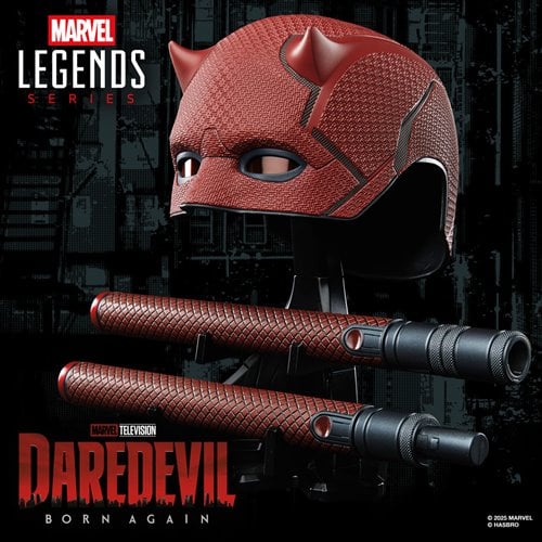 Marvel Legends Daredevil: Born Again Mask and Billy Club Prop Replicas