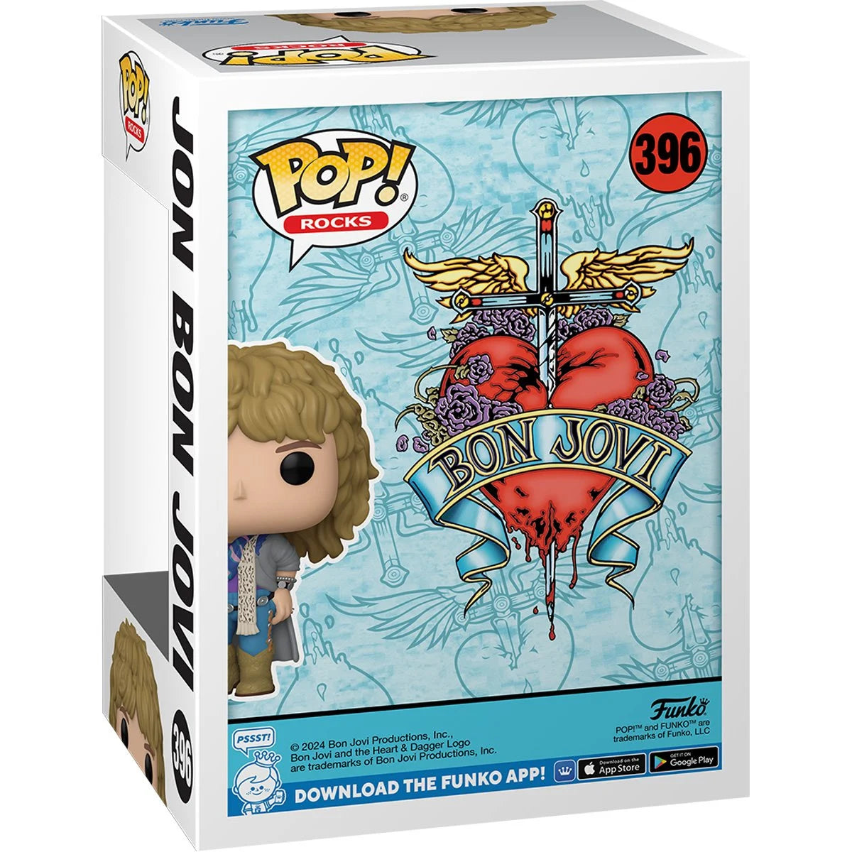 Funko Pop Bon Jovi: 1980's Jon Bon Jovi (396)