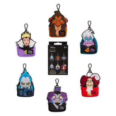 Loungefly Disney Villains Mini-Backpack Mystery Box Bag Charm - Individual Sorpresa