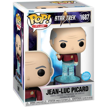 PREVENTA Funko Pop Plus Star Trek: Jean-Luc Picard in Transporter - Glitter (1687)