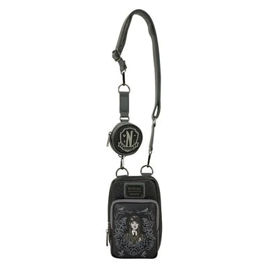 Loungefly Wednesday Cell Phone Crossbody Bag with Coin Bag