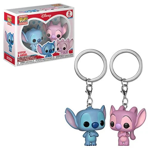 Funko Pocket Pop Keychain Lilo & Stitch: Angel and Stitch 2-Pack