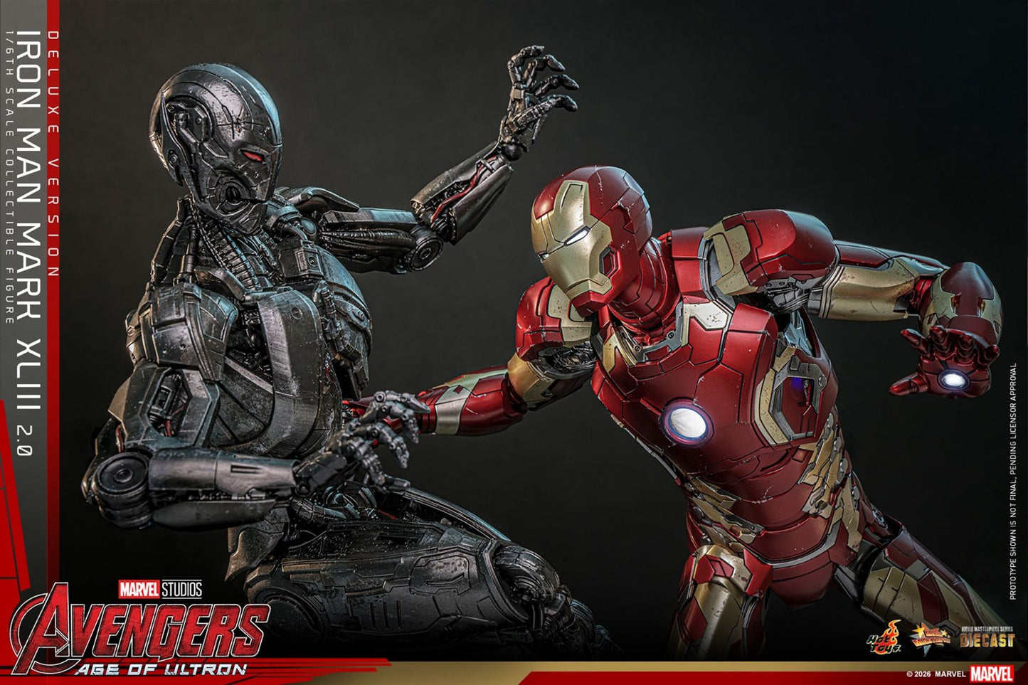PREVENTA Hot Toys The Avengers: Age Of Ultron: Iron Man Mark XLIII 2.0 Deluxe Escala 1:6