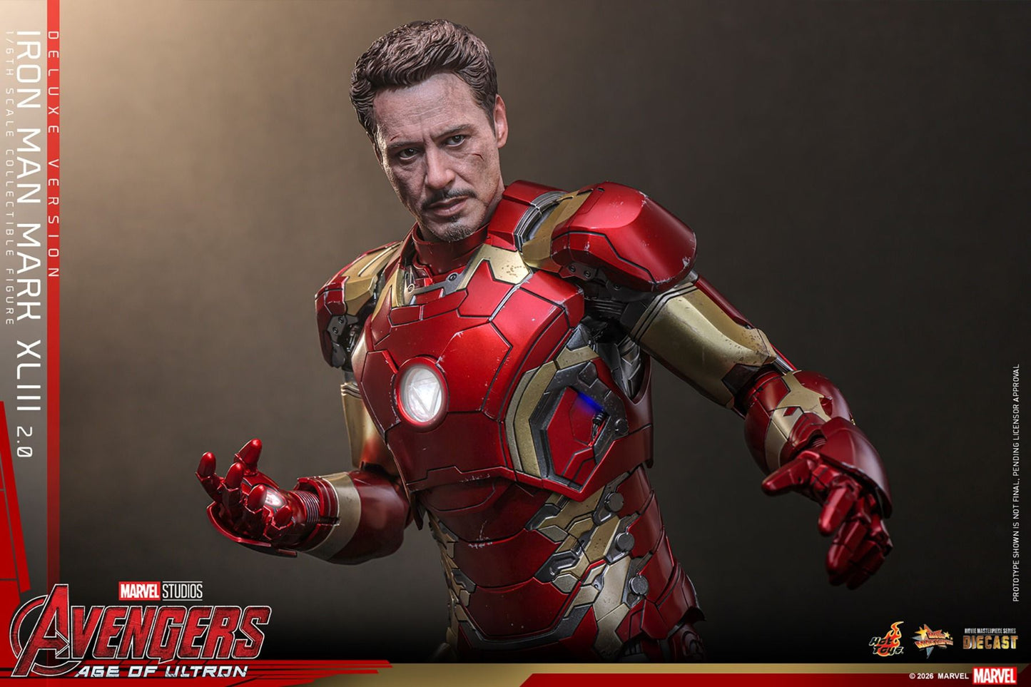 PREVENTA Hot Toys The Avengers: Age Of Ultron: Iron Man Mark XLIII 2.0 Deluxe Escala 1:6