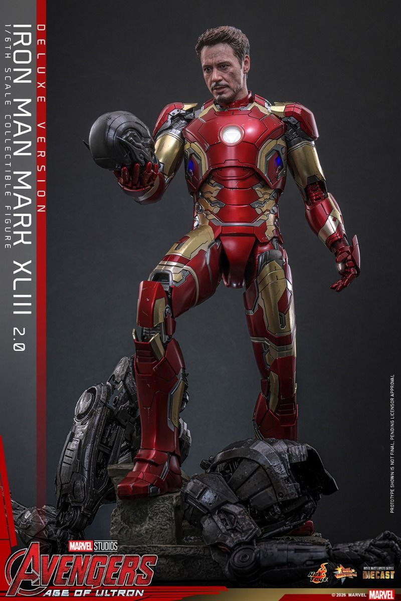 PREVENTA Hot Toys The Avengers: Age Of Ultron: Iron Man Mark XLIII 2.0 Deluxe Escala 1:6