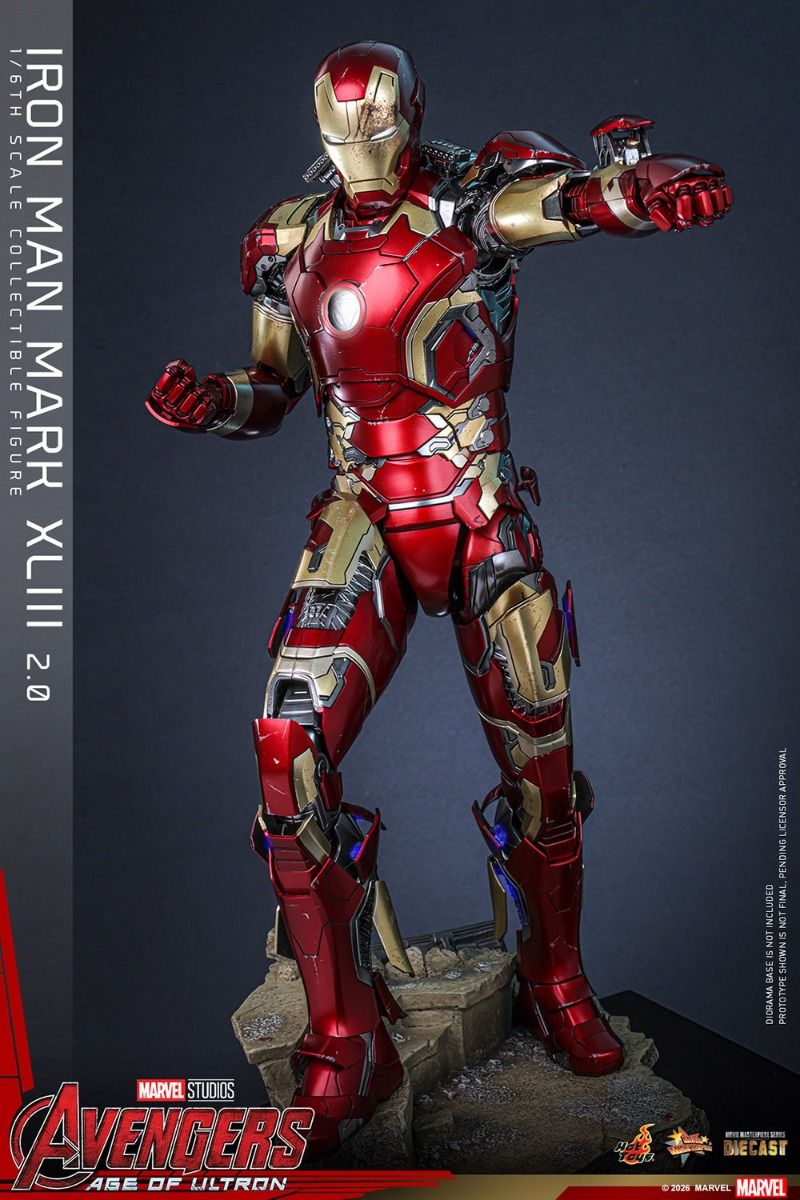 PREVENTA Hot Toys The Avengers: Age Of Ultron: Iron Man Mark XLIII 2.0 Escala 1:6