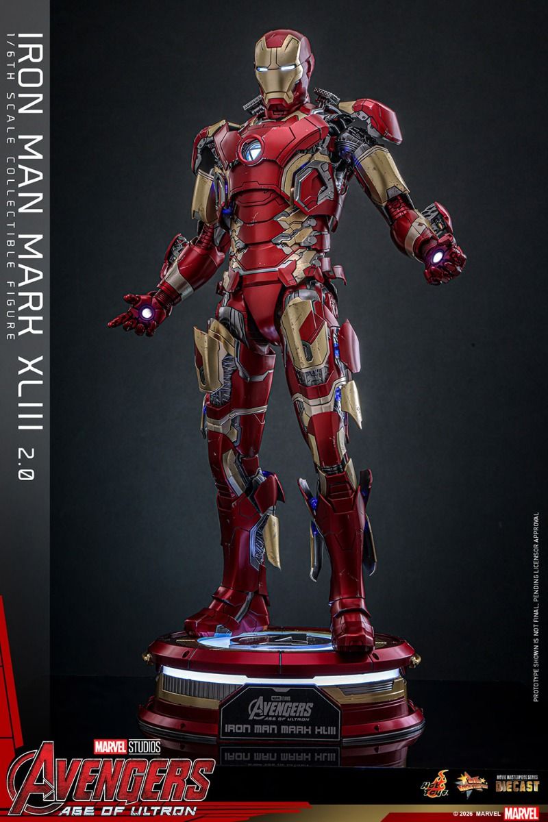 PREVENTA Hot Toys The Avengers: Age Of Ultron: Iron Man Mark XLIII 2.0 Escala 1:6