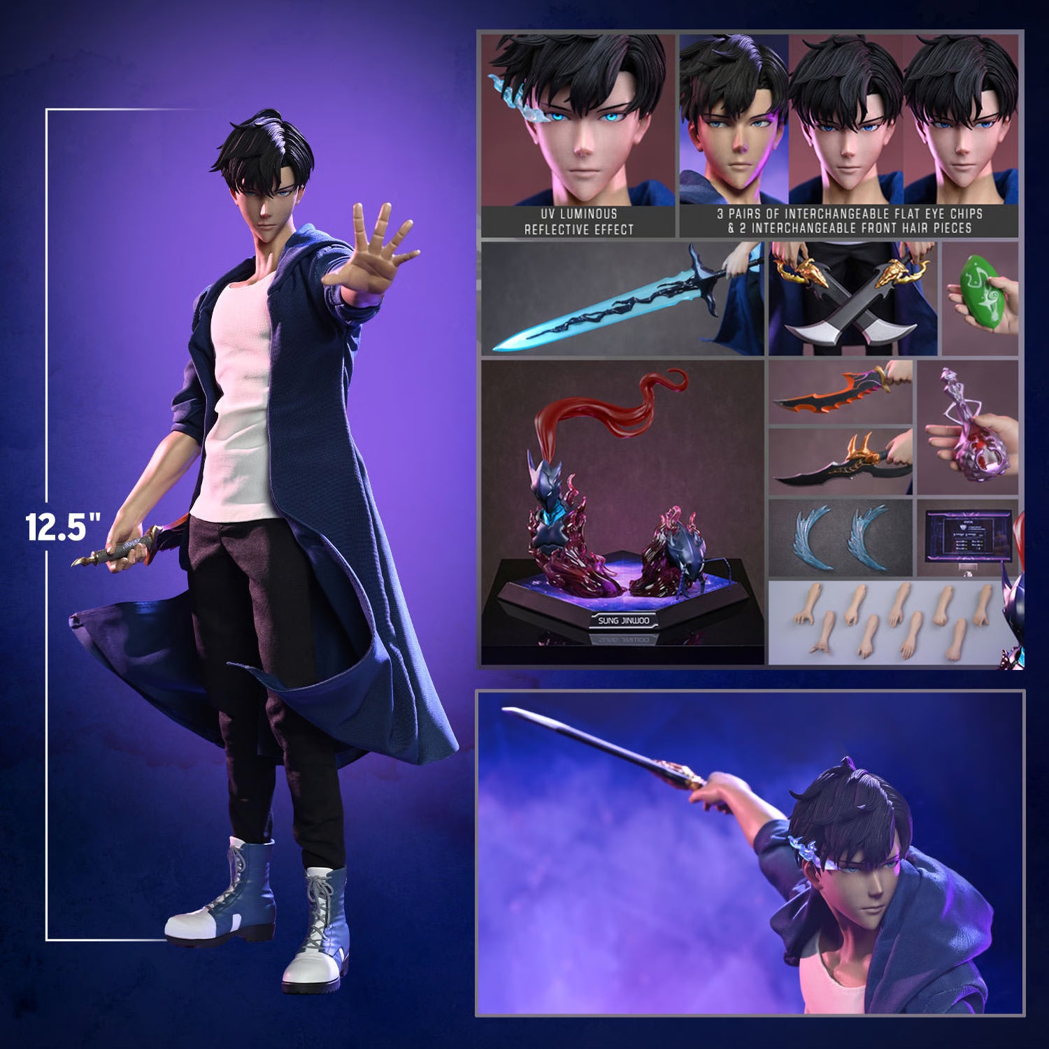 PREVENTA Hot Toys Solo Leveling: Sung Jinwoo Escala 1:6
