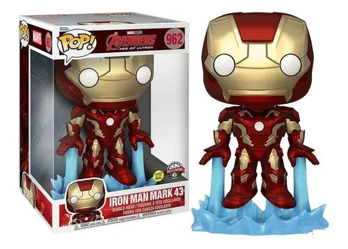 Funko Pop Avengers Age of Ultron: Iron Man Mark 43 Glows in the Dark 10 pulgadas- Special Edition (962)