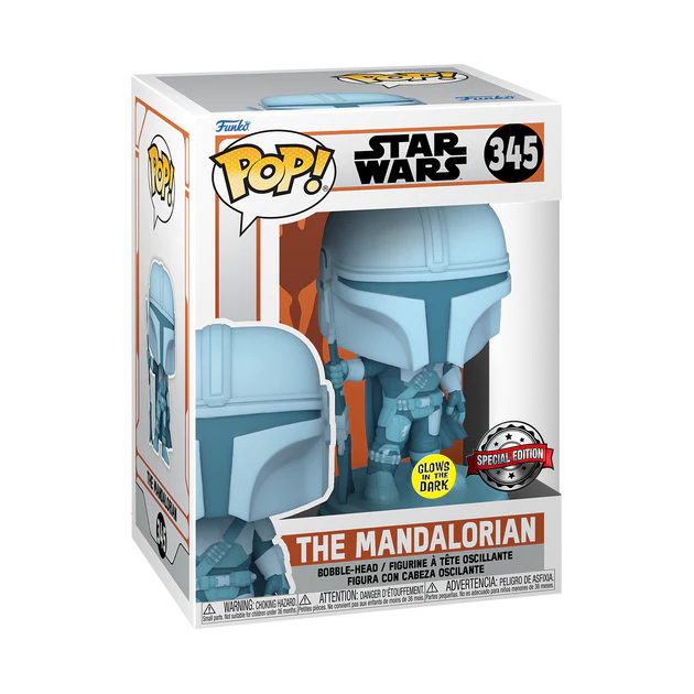 Funko Pop Star Wars: The Mandalorian Hologram Glows in the dark - Special Edition (345)