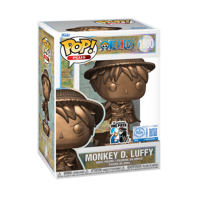 PREVENTA Funko Pop Plus One Piece: Monkey D. Luffy Statue Bronze - 25th Aniversary Exclusive (1900)