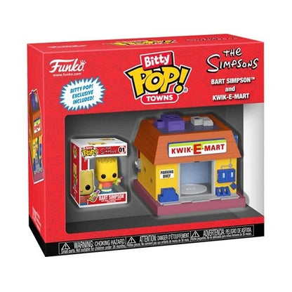 PREVENTA Funko Bitty Pop Town The Simpsons: Bart Simpson and Kwik-E-Mart