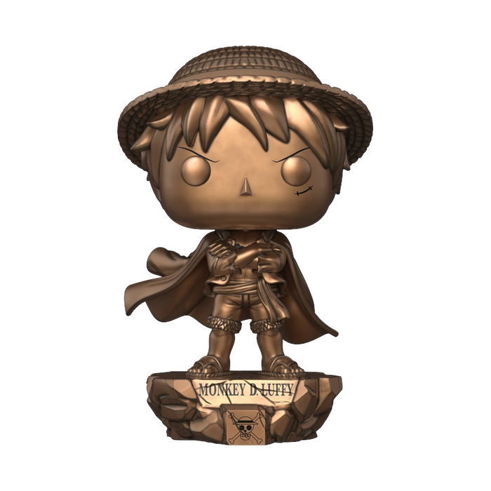 PREVENTA Funko Pop Plus One Piece: Monkey D. Luffy Statue Bronze - 25th Aniversary Exclusive (1900)