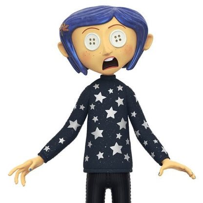 PREVENTA Super7 SuperSize Coraline Button Eyes Figure Glows in the dark