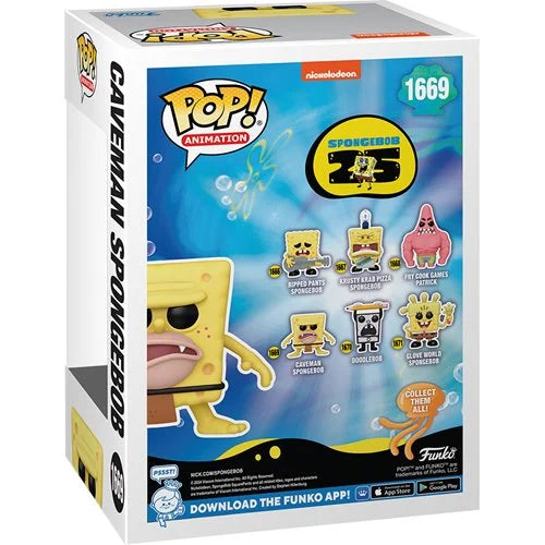 Funko Pop Nickelodeon SpongeBob SquarePants 25th Anniversary: Caveman SpongeBob (1669)