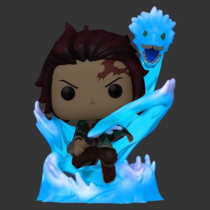 Funko Pop Demon Slayer: Tanjiro Kamado Dragon Glows in the Dark (873) - Boxlunch Exclusive